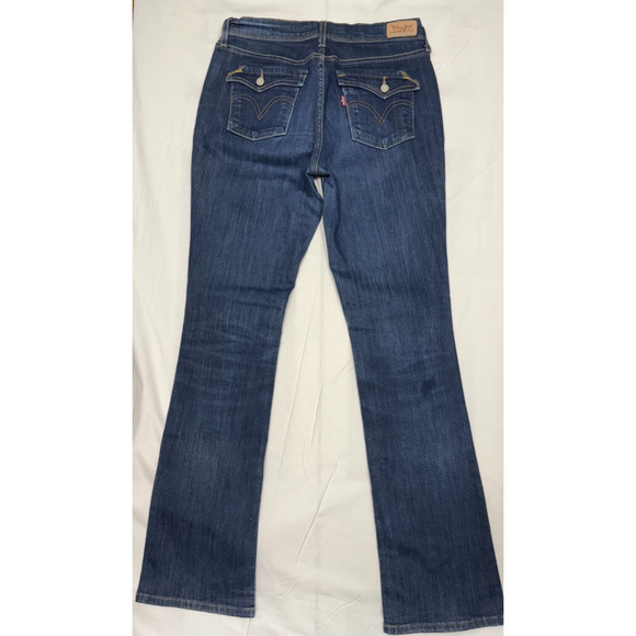 Womens Levis 515 Boot Cut 30 x 32 Jeans Medium Wash Stretch Denim Size 8‎ - Picture 9 of 11